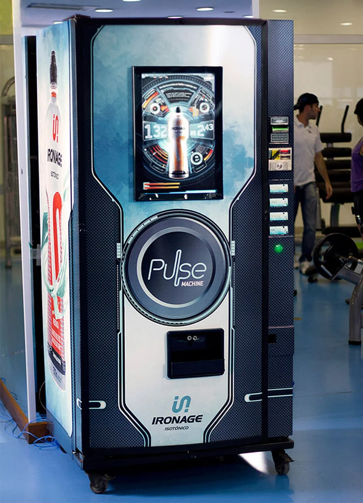 IronAge Pulse Machine unit being used by a participant during a live activation