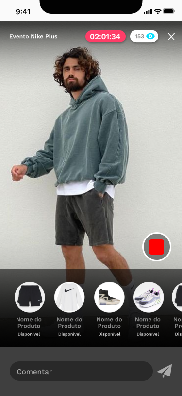 Live Shopping Interface