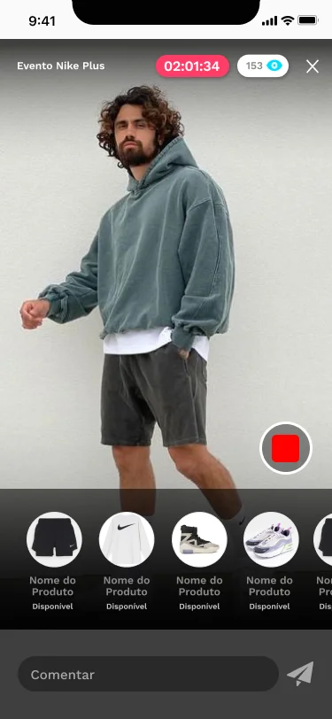 Live Shopping Interface